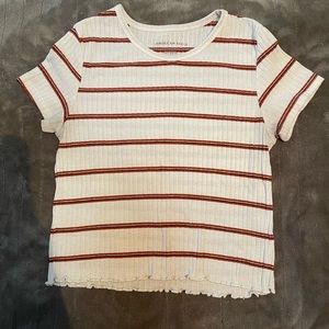 American Eagle short sleeve, cropped shirt.